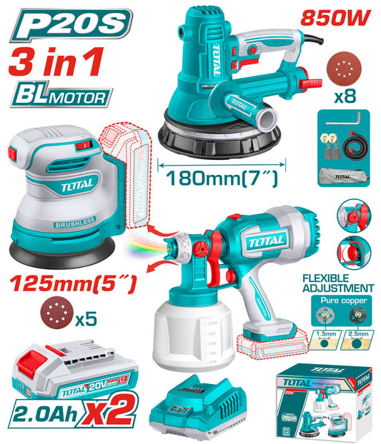 [TOSLI250282]  3 Pcs Combo Kit حفافة ٢ فرد رش
