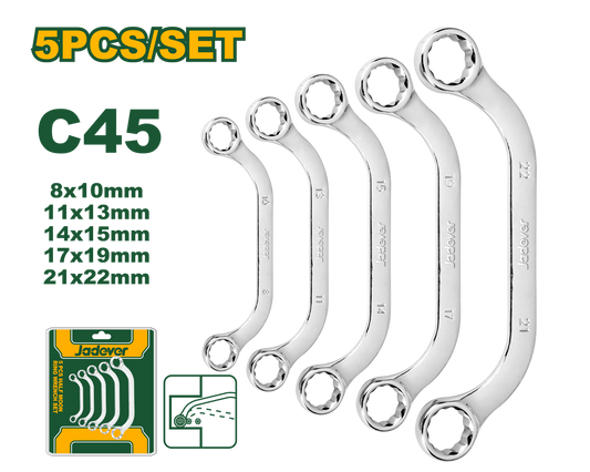 [JDFR3405] Jadever 5 PCS طقم مسنن مسنن نصف قمر