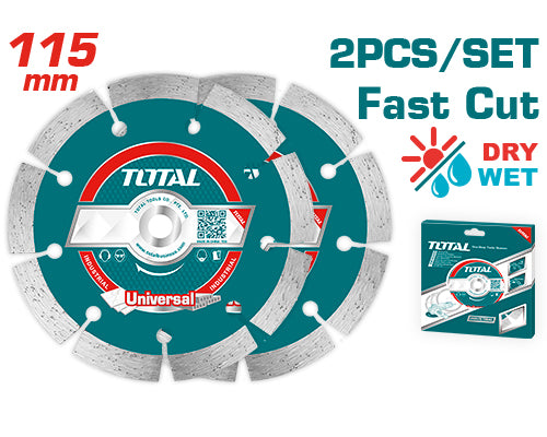 [TAC21111532] 2PCS 115X22MM طقم ديسك الماس
115