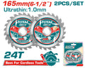 [TAC2331653] 2PCS 165X20MMطقم ديسك قص خشب 24 سن