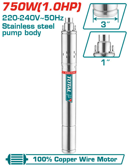 [TSWP7501] 750WX1.0HPX103M طرمبة مياه بئر غاطسة