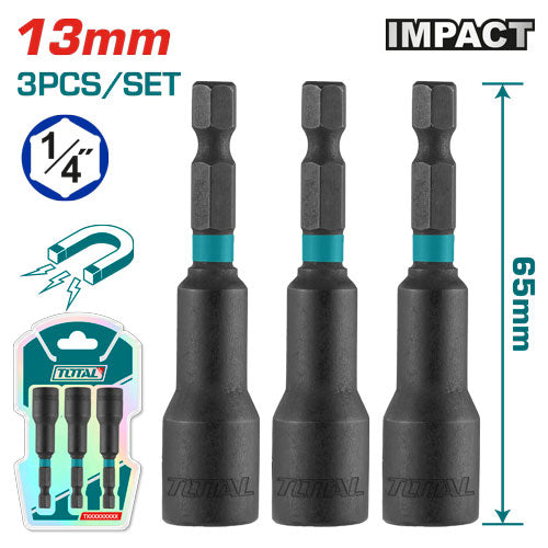 [TAC271331] 3pcs 13mm طقم طربوش مغنطيس