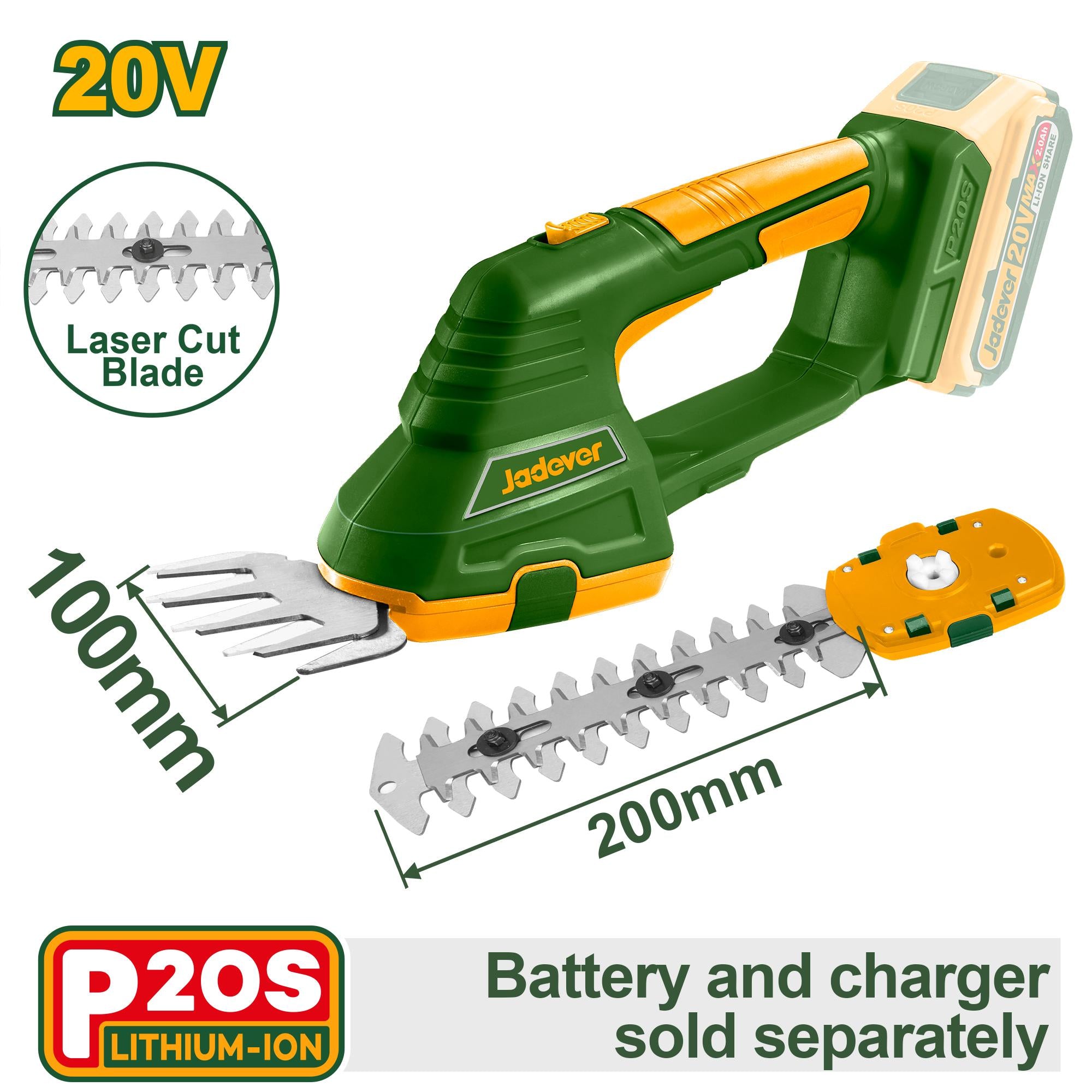 [JDJC1520] Jadever 20V(TOOL ONLY)مكنة تشحيل صغيرة عالبطارية
