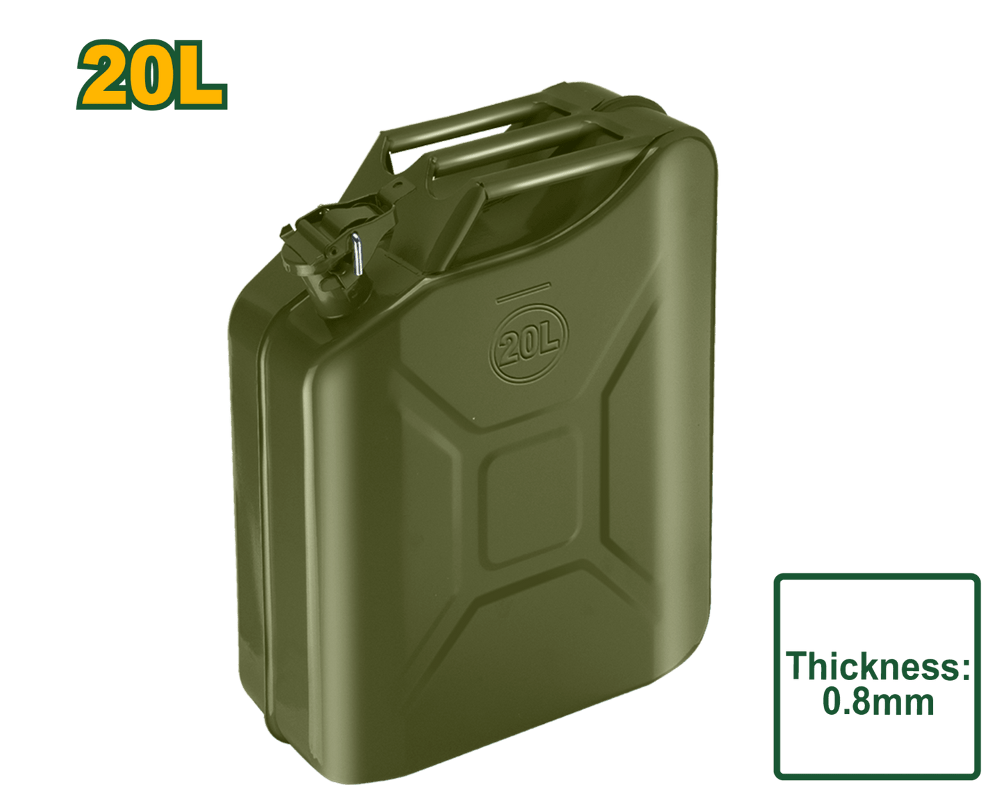 غالون مازوت حديد 20L JDQY1320 - J.H For Tools and Hardware