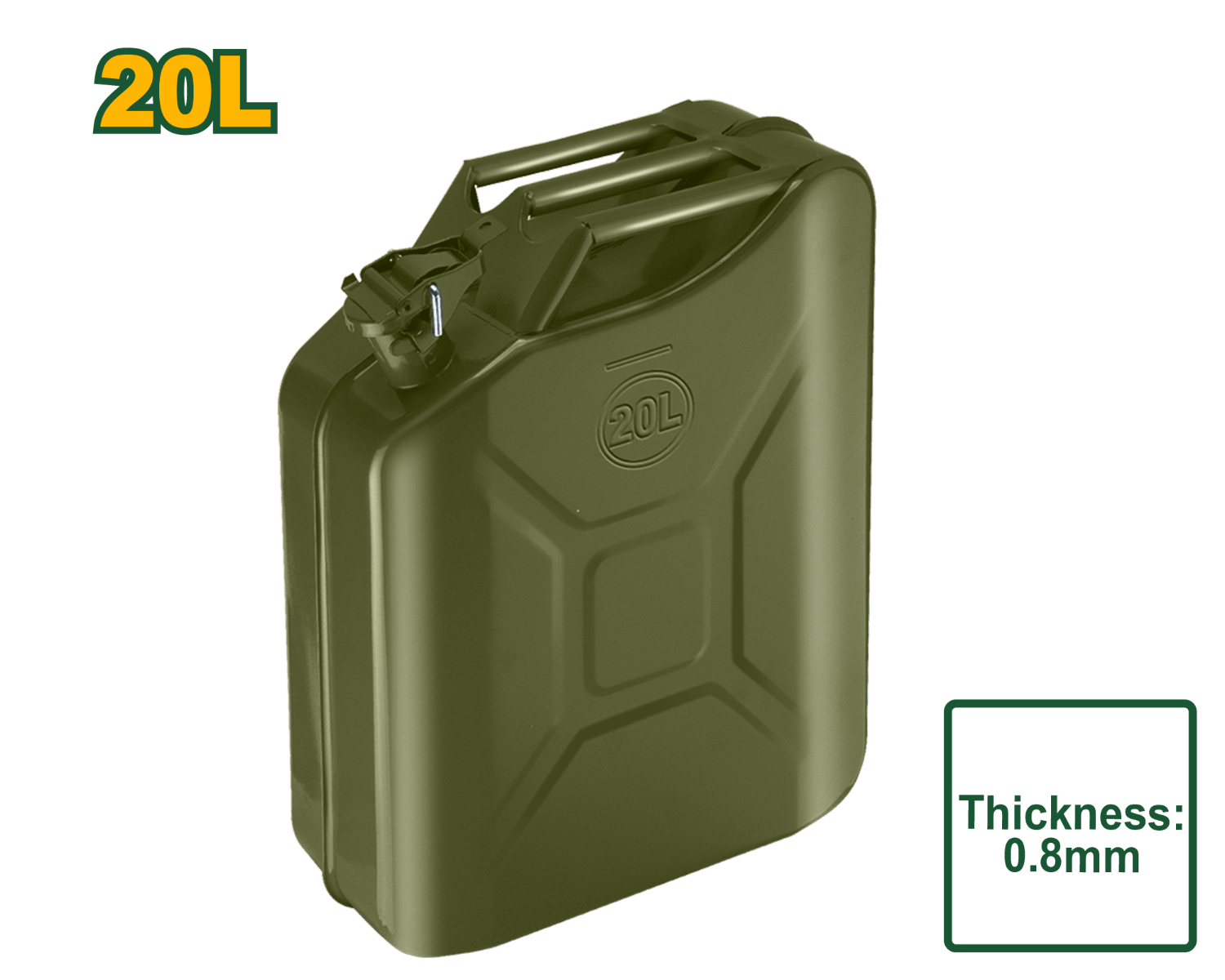 غالون مازوت حديد 20L JDQY1320 - J.H For Tools and Hardware