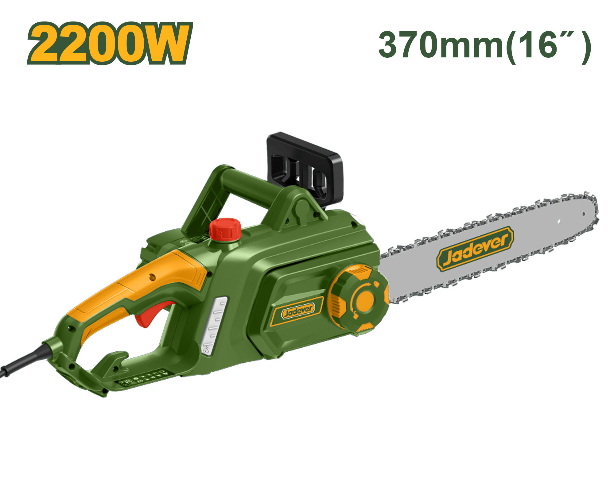 [JDCSA1522] Electric Chain Saw 2200WX16" منشار حطب كهربائي - J.H For Tools and Hardware