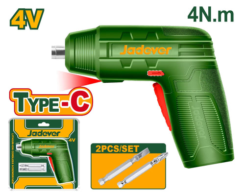 [JDCV4401] Cordless screwdriver 4V مفك بطارية + رؤوس مفكات - J.H For Tools and Hardware