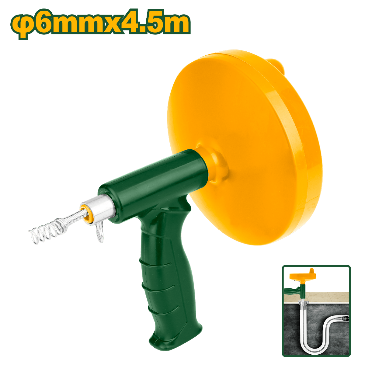 [JDDD3345] 6MMX4.5M بكرة رصور فتح مجاري - J.H For Tools and Hardware