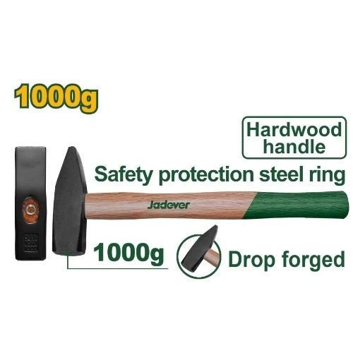 [JDMB1310] Jadever 1KG مطرقة مسكة خشب - J.H For Tools and Hardware