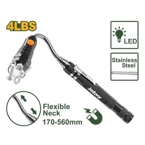 [JDME3604] Jadever 4LBX570MM قضيب سحب مغنطيس ستانلس مع ضو - J.H For Tools and Hardware