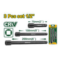 [JDMS7403] 3PCSx1/2" طقم وصلات طربوش - J.H For Tools and Hardware