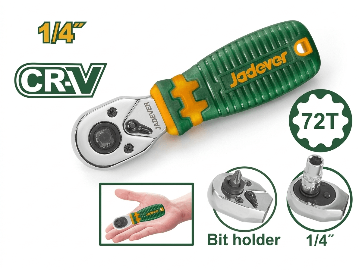 [JDRW2J14] Jadever 1/4" مسكة طقطاق - J.H For Tools and Hardware