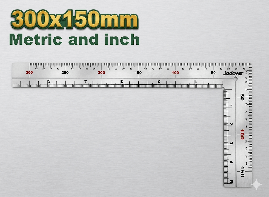 [JDSR4330] Jadever 300X150MM زاوية علام المنيوم - J.H For Tools and Hardware