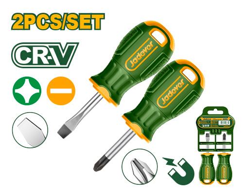 [JDSS1202] Jadever 2PCS طقم مفك براغي بلبل - J.H For Tools and Hardware