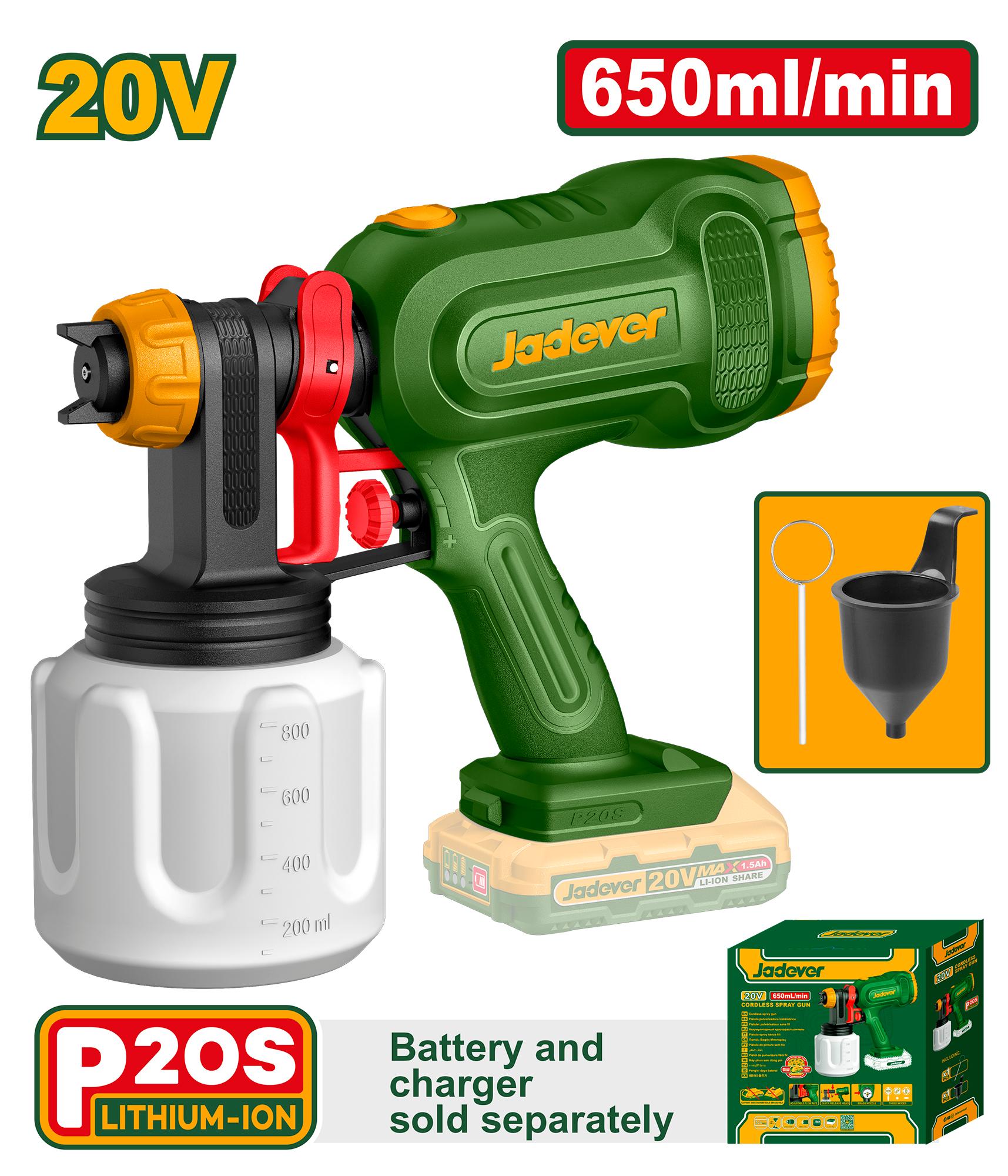 [JDSU3066] Cordless spray gun 20V (Tool Only) فرد رش بويا على البطارية ليثيوم - J.H For Tools and Hardware