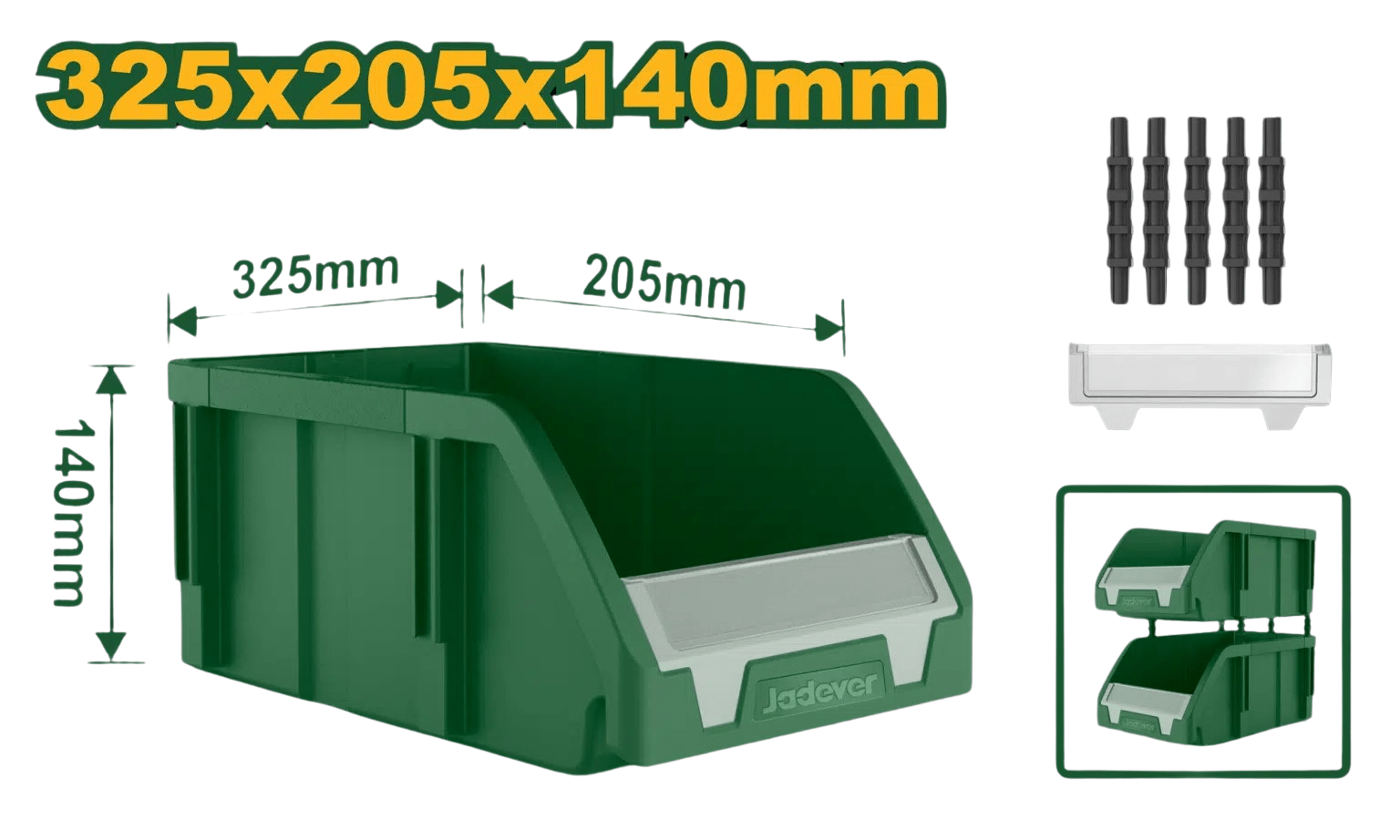 [JDTB0303] Jadever 325x205x140mm جارور تخزين - J.H For Tools and Hardware