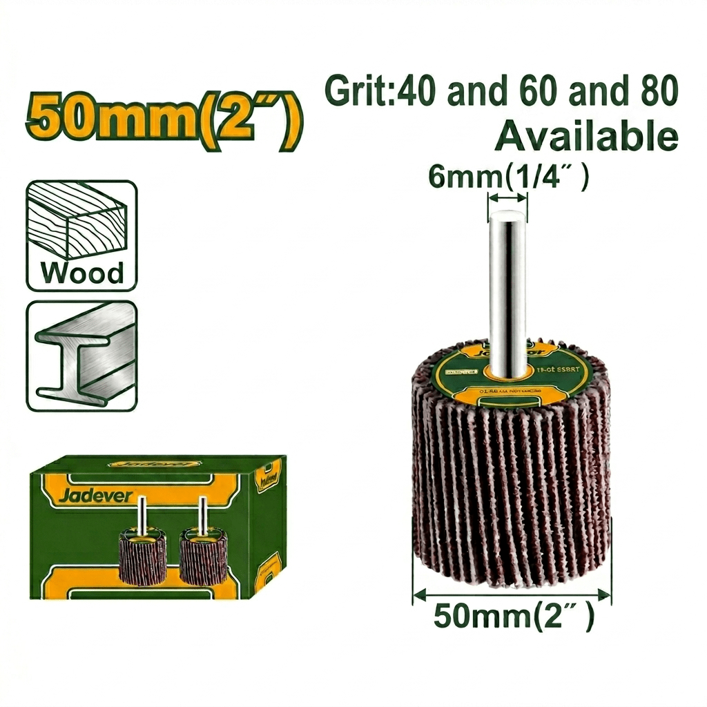 [JDYW2500x] Jadever 50mm دولاب تلميع على مقدح - J.H For Tools and Hardware