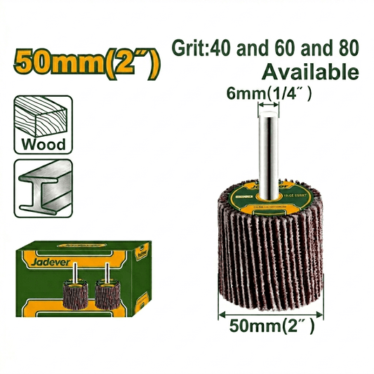 [JDYW2500x] Jadever 50mm دولاب تلميع على مقدح - J.H For Tools and Hardware