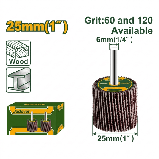 [JDYW250x] Jadever 25mm دولاب تلميع على مقدح - J.H For Tools and Hardware