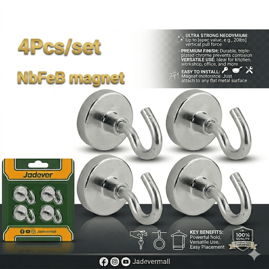 [JDZE2K11] Jadever 4PCS طقم شناكل مغنطيس - J.H For Tools and Hardware