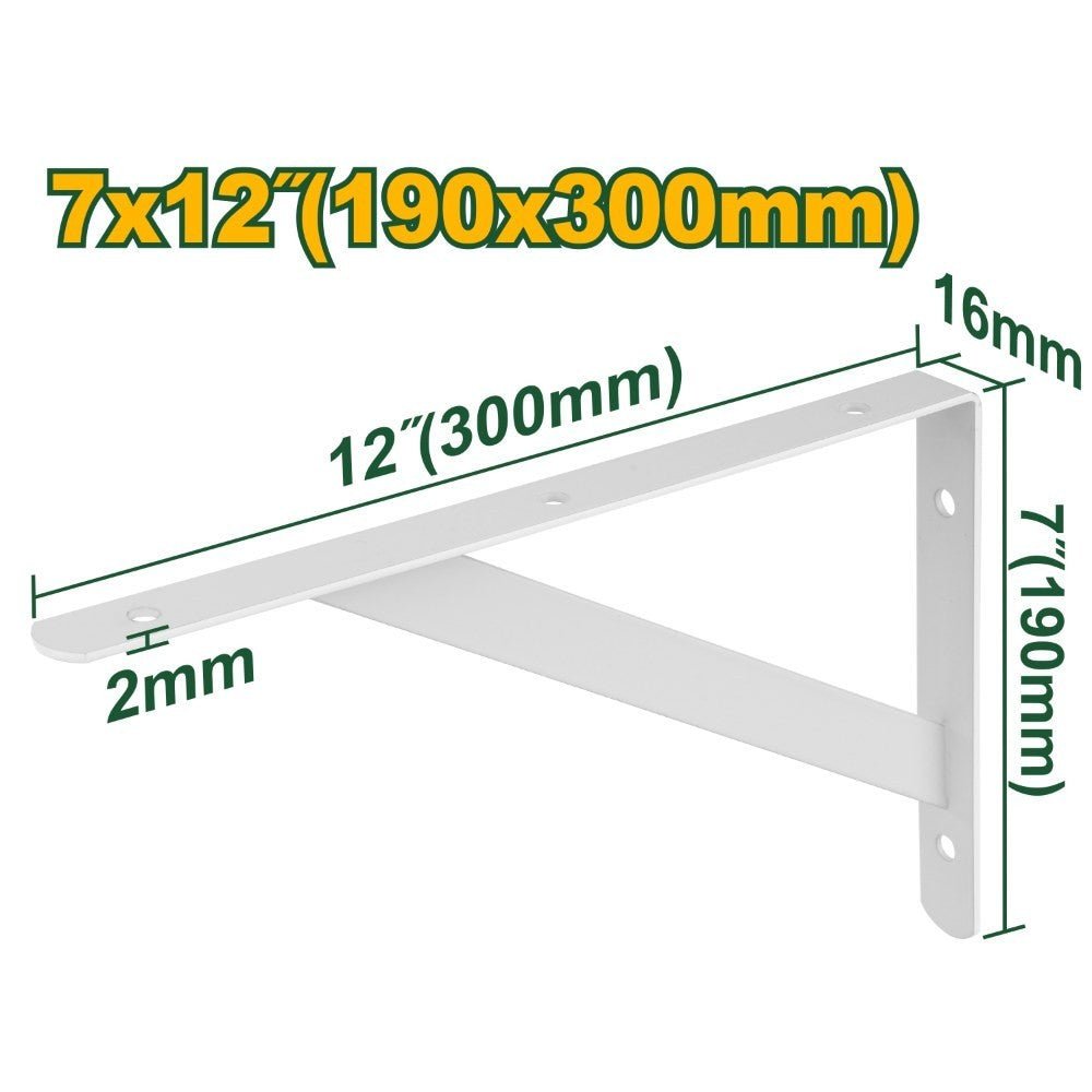 [JDZJ2330] Jadever 19x30CMx50KG زاوية رف ابيض مع دعمة - J.H For Tools and Hardware