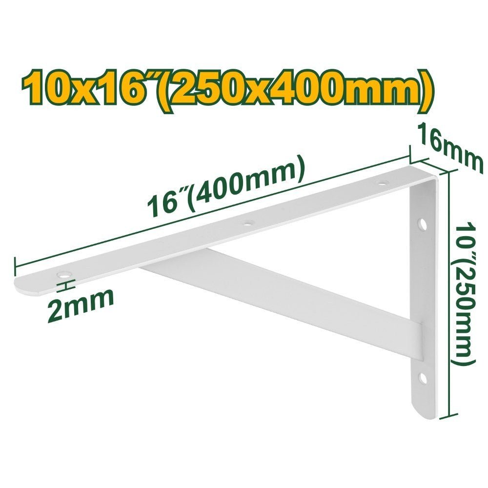 [JDZJ2340] Jadever 25x40CMx50KG زاوية رف ابيض مع دعمة - J.H For Tools and Hardware