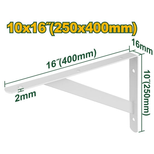 [JDZJ2340] Jadever 25x40CMx50KG زاوية رف ابيض مع دعمة - J.H For Tools and Hardware