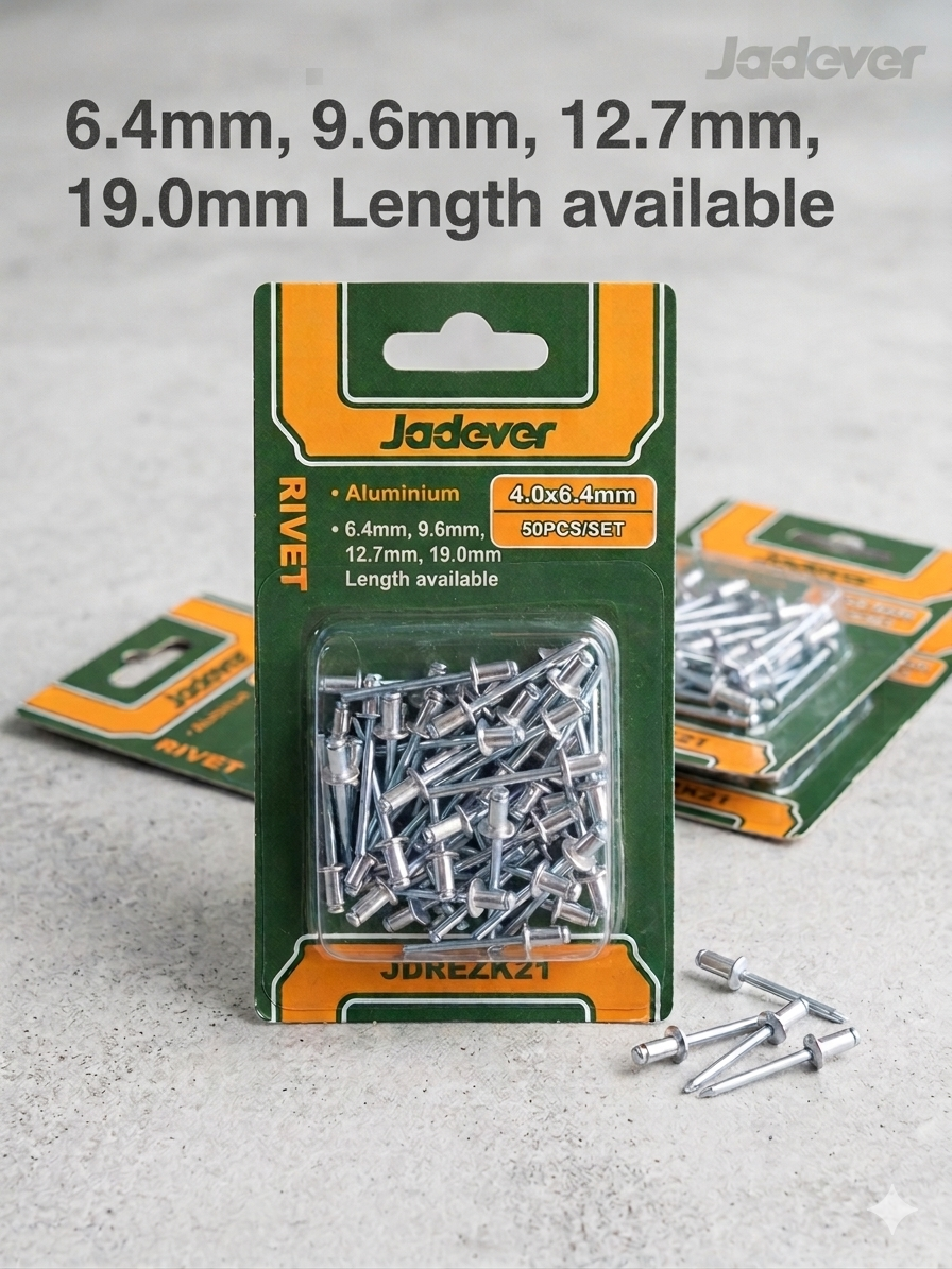 [JDREZK2*] Jadever 50pcs 4.0mm طقم تباشيم المنيوم