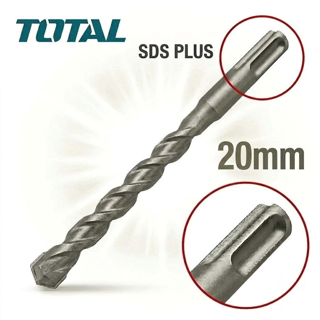 [TAC3120xx] TOTAL 20mm  SDS Plus ريشة باطون