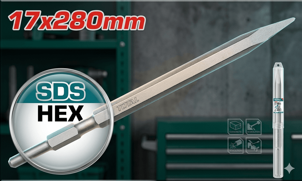 [TAC153171] 17X280MM HEX شوكة - J.H For Tools and Hardware