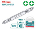 [TAC16PH233] PH2 10pcs طقم رأس مفك مقدح صليب صليب - J.H For Tools and Hardware