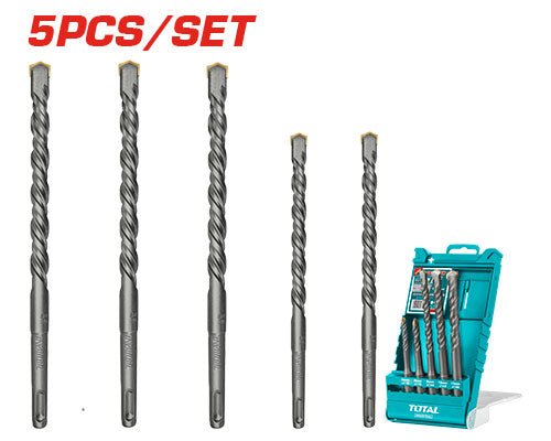 [TAC190501] SDS Plus 5 Pcs طقم ريش - J.H For Tools and Hardware