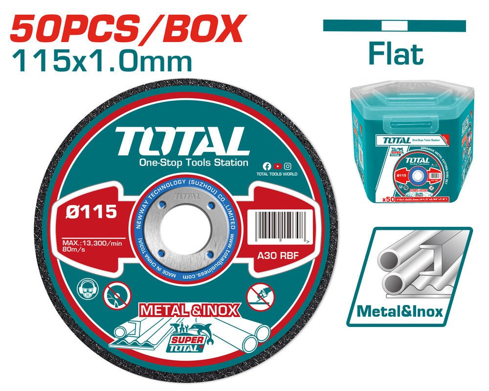 [TAC20111550] 50 PCS 1.0MM طقم ديسك قص حديد صغير - J.H For Tools and Hardware
