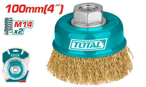 [TAC31041] 4" فرشاية صاروخ فنجان نحاس - J.H For Tools and Hardware