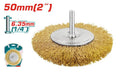 [TAC34021] 2" فرشاية مقدح نحاس دولاب - J.H For Tools and Hardware