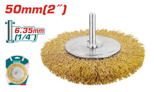[TAC34021] 2" فرشاية مقدح نحاس دولاب - J.H For Tools and Hardware