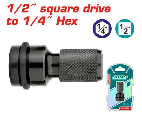 [TAC60501] 1/2" to 1/4" تحويلة طربوش تورك - J.H For Tools and Hardware