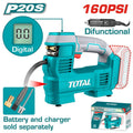[TACLI2012] 20V - 160PSI منفخ دواليب مع شاشة عابطارية - J.H For Tools and Hardware