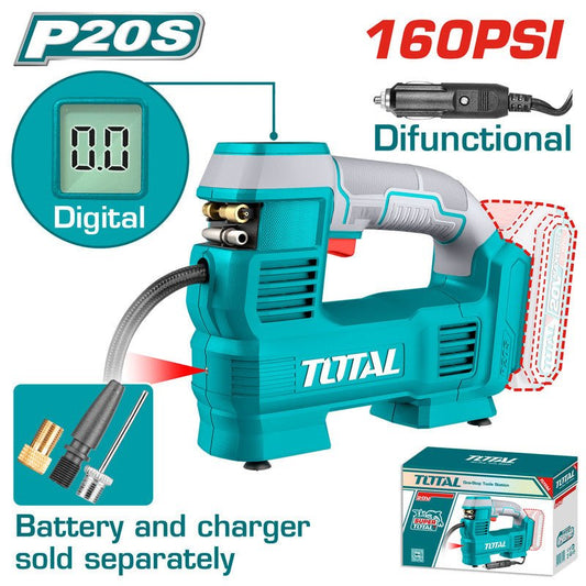 [TACLI2012] 20V - 160PSI منفخ دواليب مع شاشة عابطارية - J.H For Tools and Hardware