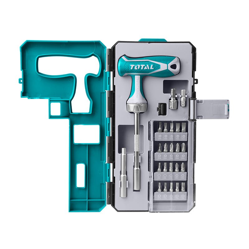 [TACSD30256] 25PCS T - HANDLE مفك براغي طقطاق - J.H For Tools and Hardware