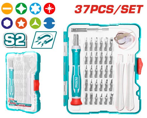 [TACSD30376] 37Pcs طقم مفك تلفون - J.H For Tools and Hardware