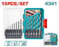 [TACSDL51506] 15 Pcs 4341 طقم ريش حديد - J.H For Tools and Hardware