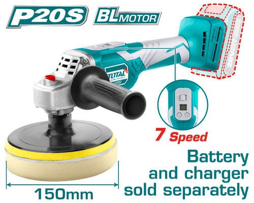 [TAPLI2001] 6" (500 - 2800rpm) 20V صاروخ بولش عالبطارية (Tool Only) - J.H For Tools and Hardware