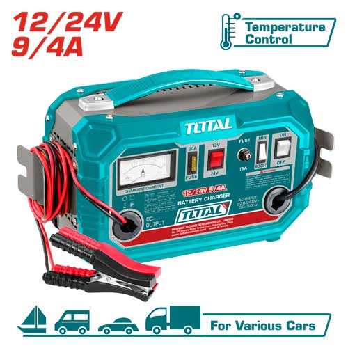 [TBC1601] 12/24V شارجير بطارية - J.H For Tools and Hardware