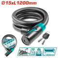 [TBK11512] 15X1200MM قفل دراجة عالمفتاح - J.H For Tools and Hardware