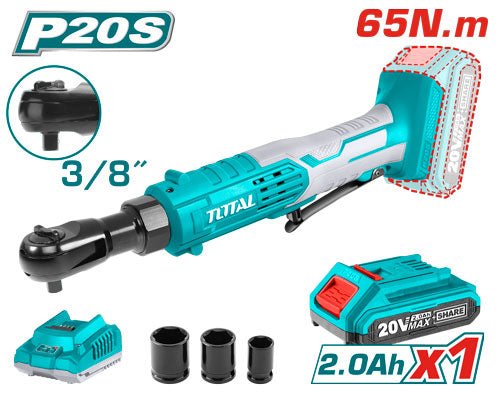 TDRLI206015] 20VX1BX1CX3/8" مسكة طربوش طقطاق عالبطارية - J.H For Tools and Hardware