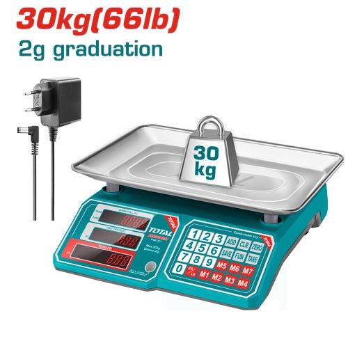 [TESA3301] 30KG ميزان الكتروني ديجيتال - J.H For Tools and Hardware