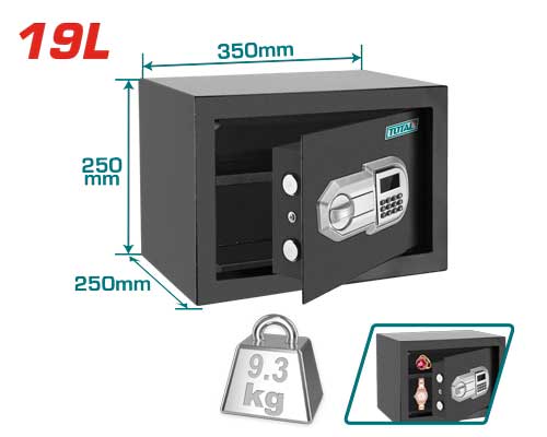 [TESF2501] 350X250X250MMX19L خزنة - J.H For Tools and Hardware