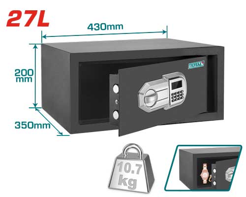 [TESF3501] 430X350X200MMX27L خزنة - J.H For Tools and Hardware