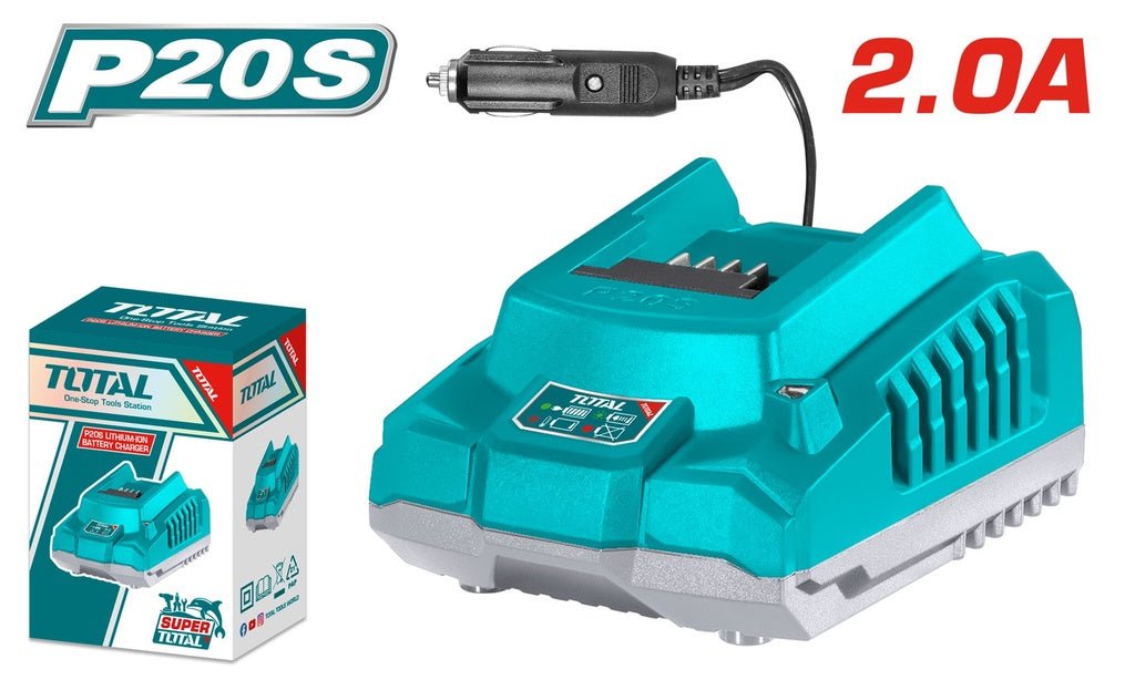 [TFCLI2012] 20VX2.0Ah DC شاحن على بطارية السيارة - J.H For Tools and Hardware